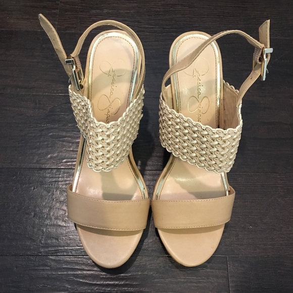 jessica simpson cork wedges